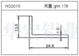 充電器鋁型材HS2019