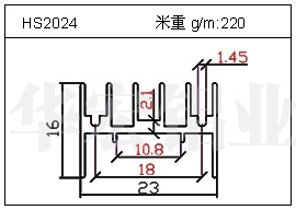 充電器鋁型材HS2024