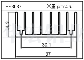 門窗鋁型材HS3037