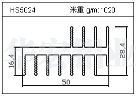 冷拔管鋁型材HS5024