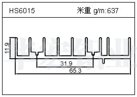 冷凝器鋁型材HS6015