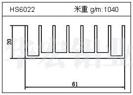 冷凝器鋁型材HS6022