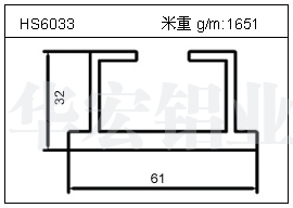 變頻器鋁型材HS6033