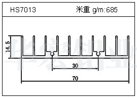 變頻器鋁型材HS7013