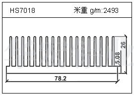 變頻器鋁型材HS7018