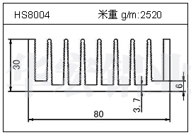 路燈鋁型材HS8004