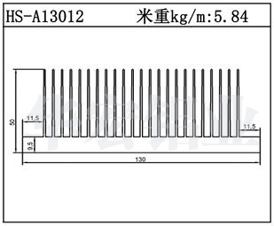 工業(yè)鋁型材HS-A13012