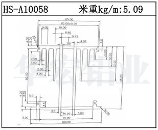 散熱器鋁型材HS-A10058