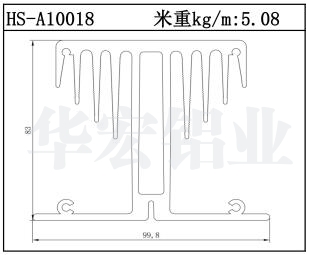 散熱器鋁型材HS-A10018