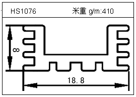 散熱器鋁型材HS1076