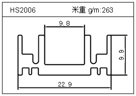 散熱器鋁型材HS2006