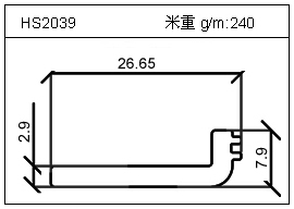 電焊機(jī)鋁型材HS2039