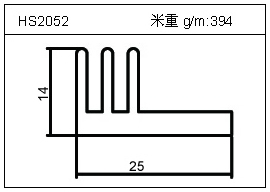 電焊機(jī)鋁型材HS2052