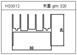 門窗鋁型材HS3012