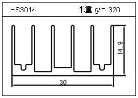 門窗鋁型材HS3014