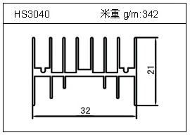 門窗鋁型材HS3040