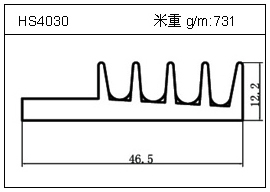 高密齒鋁型材HS4030